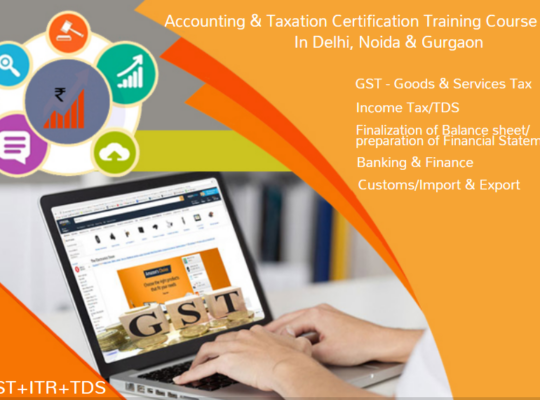 Best GST Practical Course in Delhi, 110082, [GST